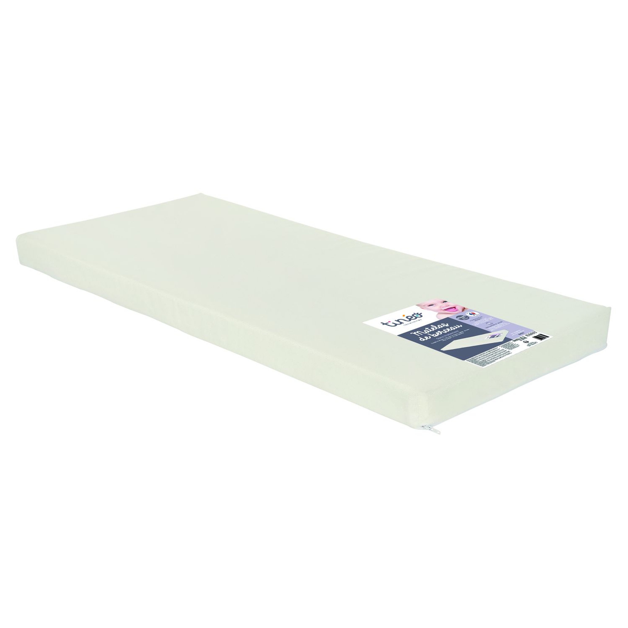 Voir la diapositive 2 : TINEO Matelas de berceau - 40 x 80 cm