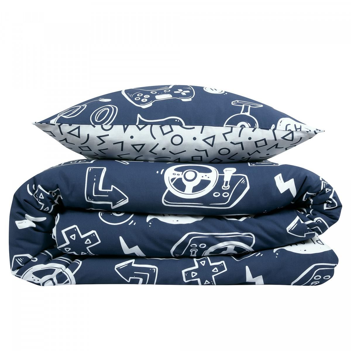 FUTURE HOME Parure de lit jeux vidéos en coton