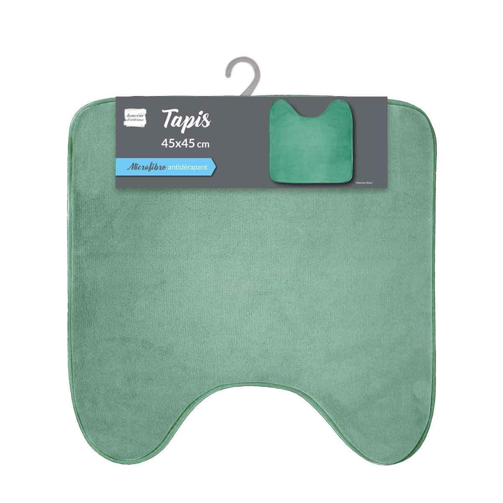 Voir la diapositive 2 : Douceur d'Intérieur Tapis contour wc  vitamine  45x45cm tilleul
