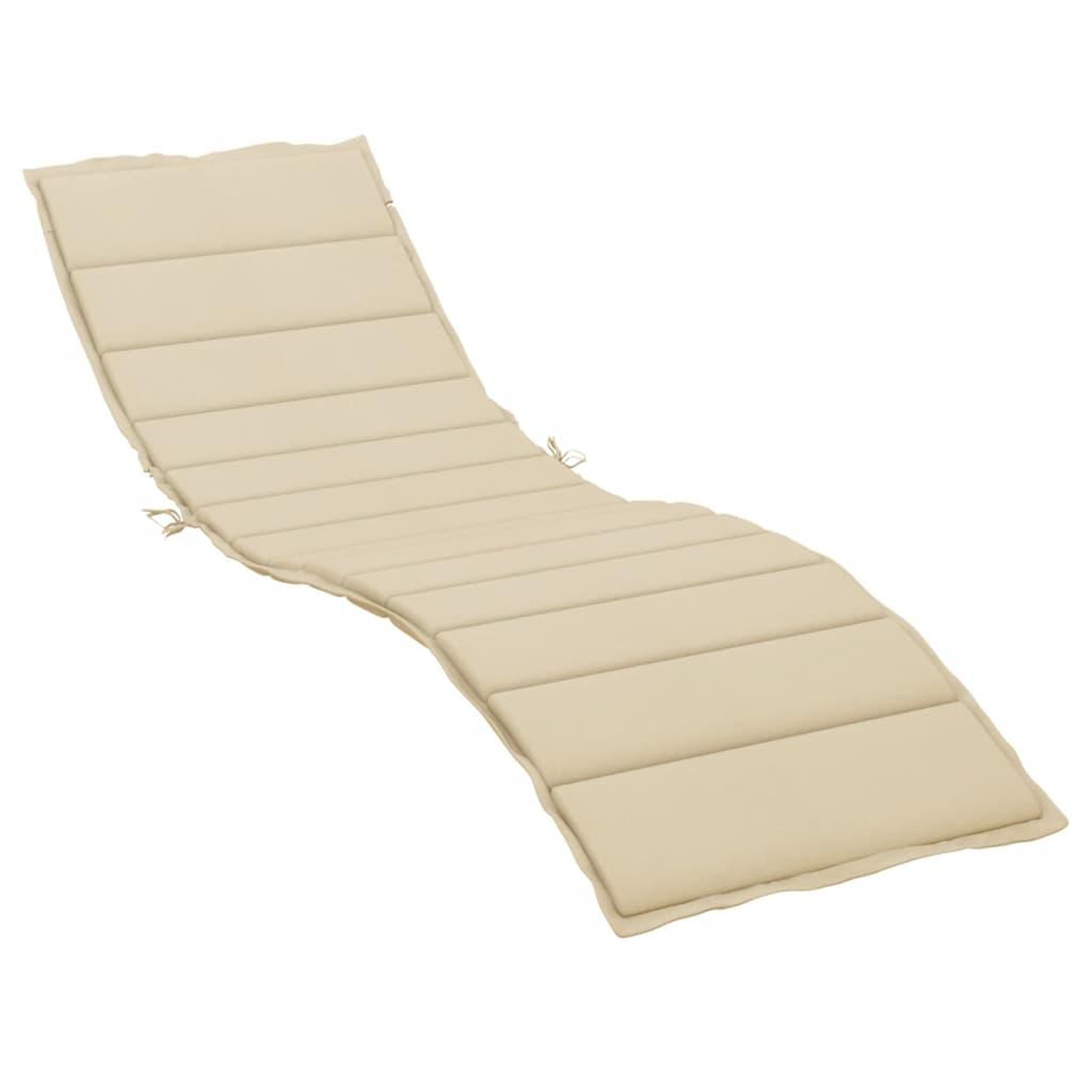 Voir la diapositive 2 : VIDAXL Coussin de chaise longue beige 200x60x3 cm tissu oxford