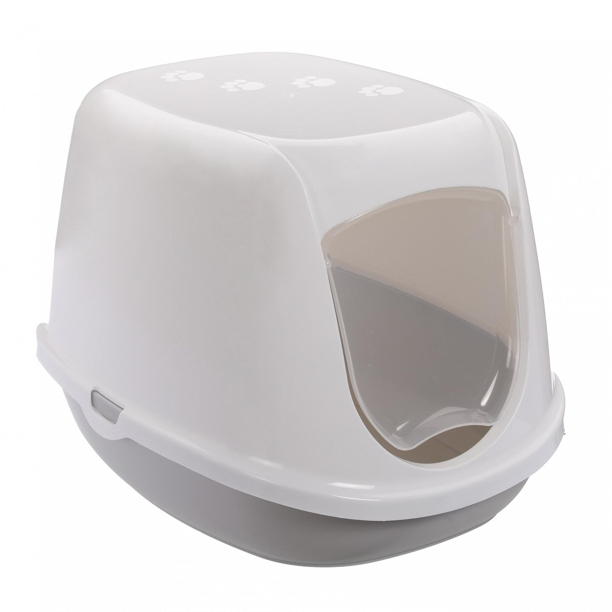 MON AMI LUKI Maison de toilette confort chaton - apprentissage proprete - Ecru - chat - 36x30x14CM