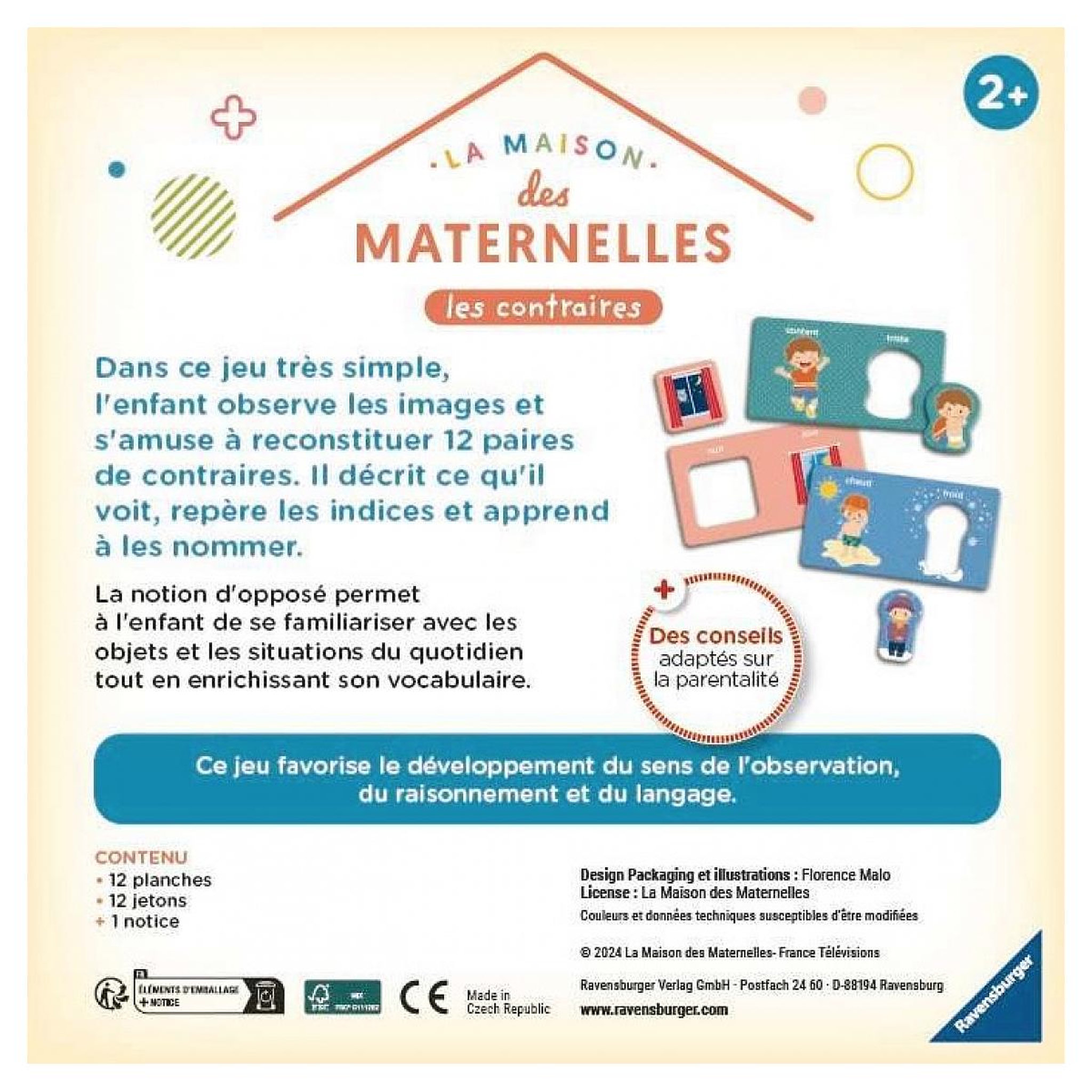 Voir la diapositive 4 : RAVENSBURGER Jeu de Loto Les contraires