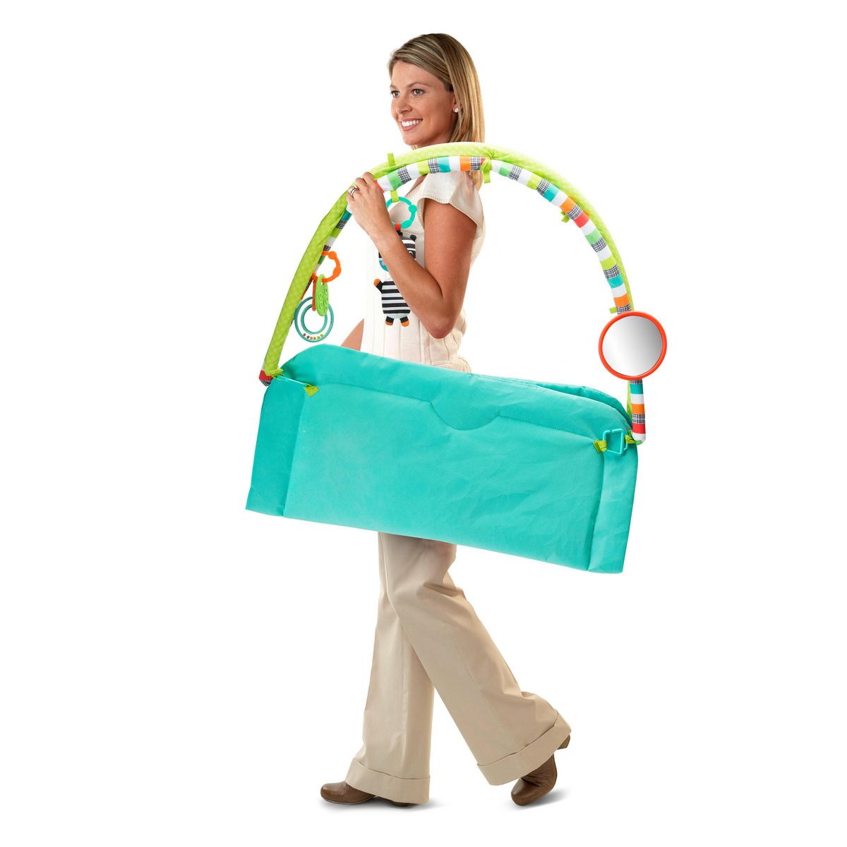 Bright Starts Tapis d'éveil Zig Zag Safari