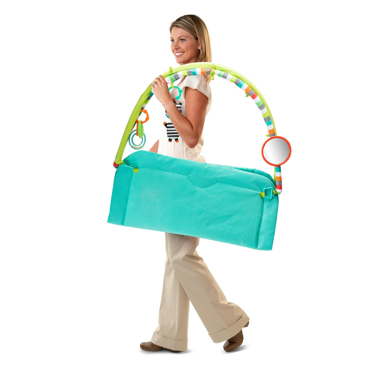 Bright Starts Tapis d'éveil Zig Zag Safari