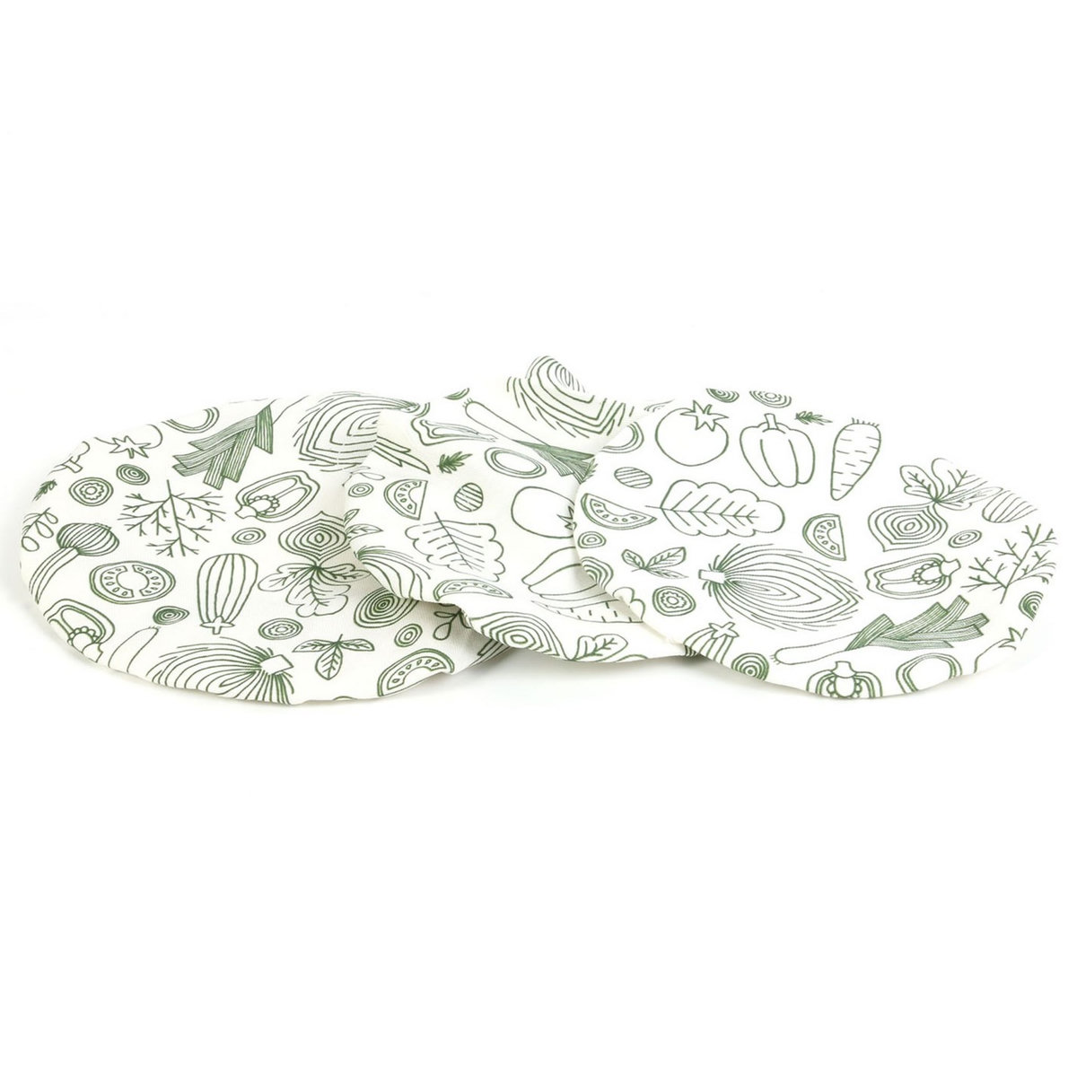 Lot de 3 couvercles en tissu réutilisable