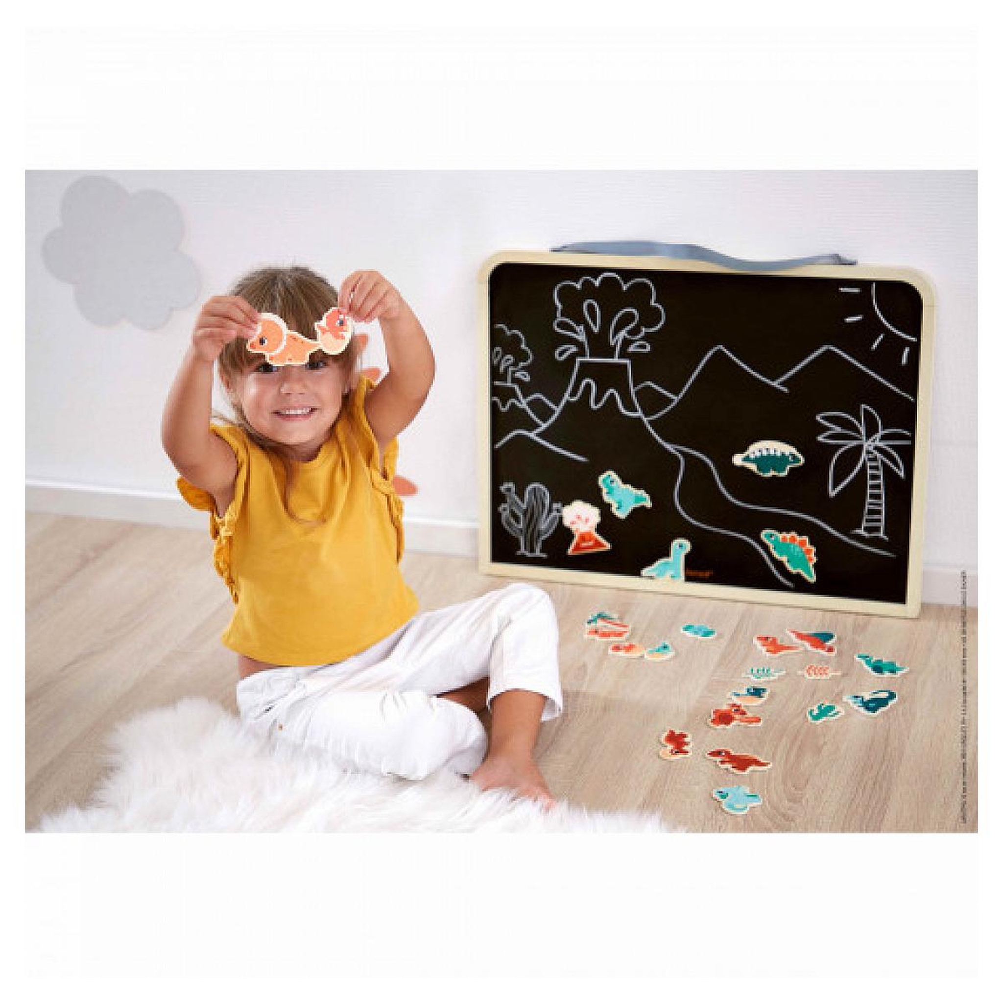 Voir la diapositive 2 : Juratoys-Janod Magnets Dinosaures 24 pièces