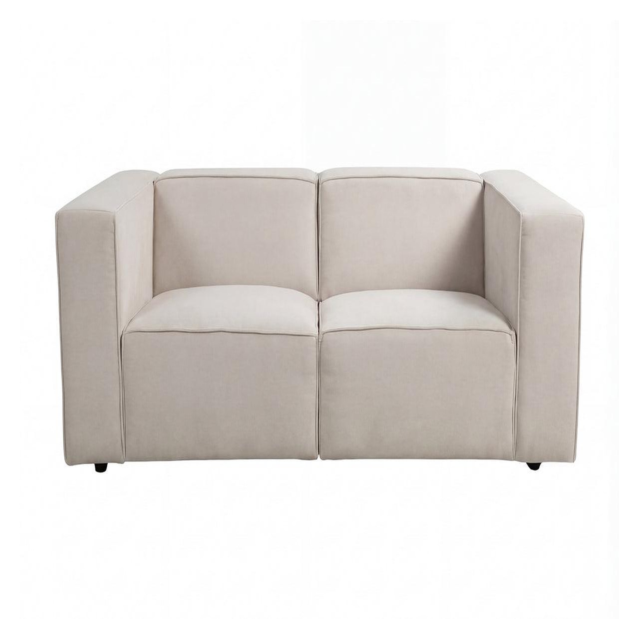 Voir la diapositive 1 : CASANOVA PARIS Mini basil - canapé droit tissu lisse 2 places
