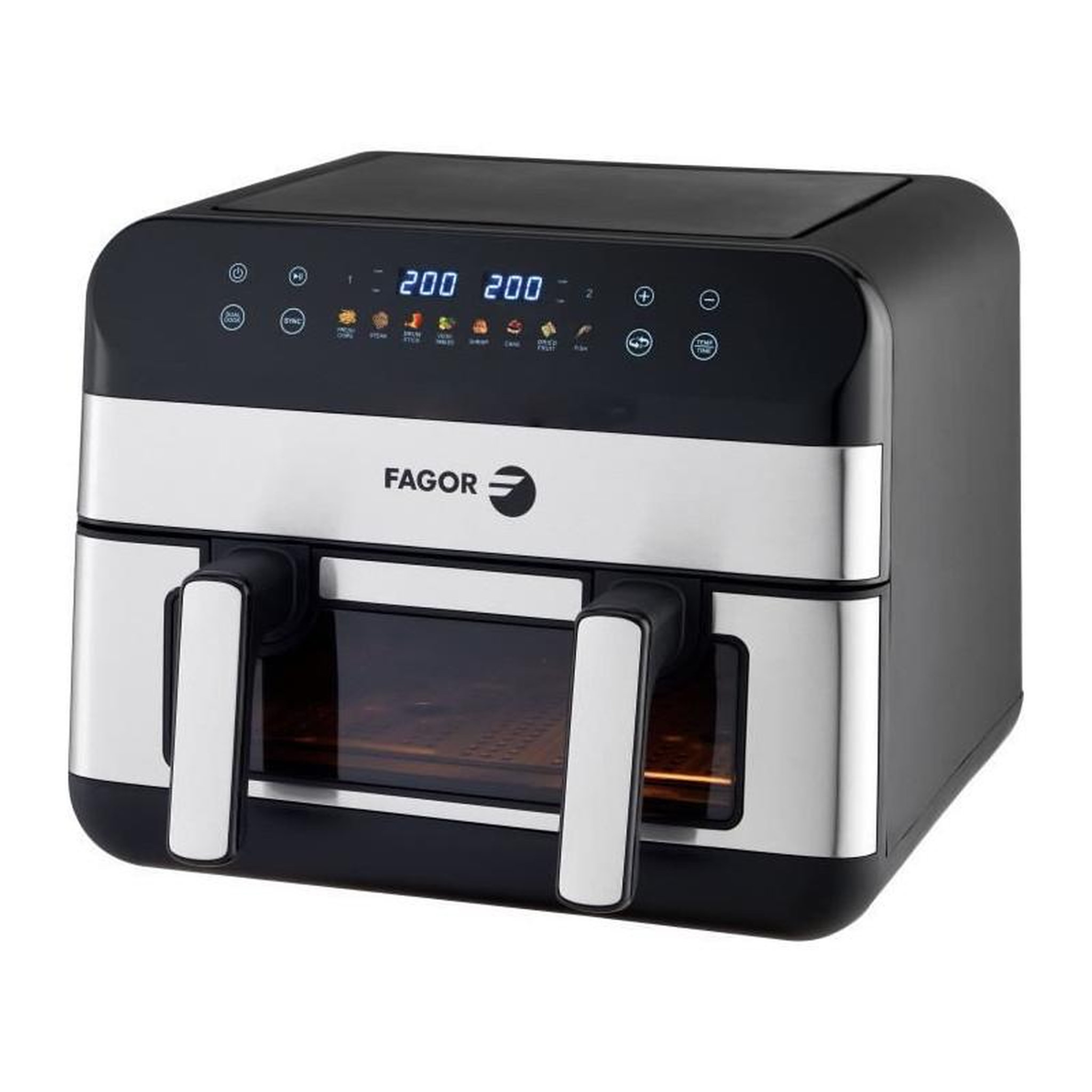 Voir la diapositive 4 : Fagor Friteuse sans huile 10l 2400w inox/noir - fgf10