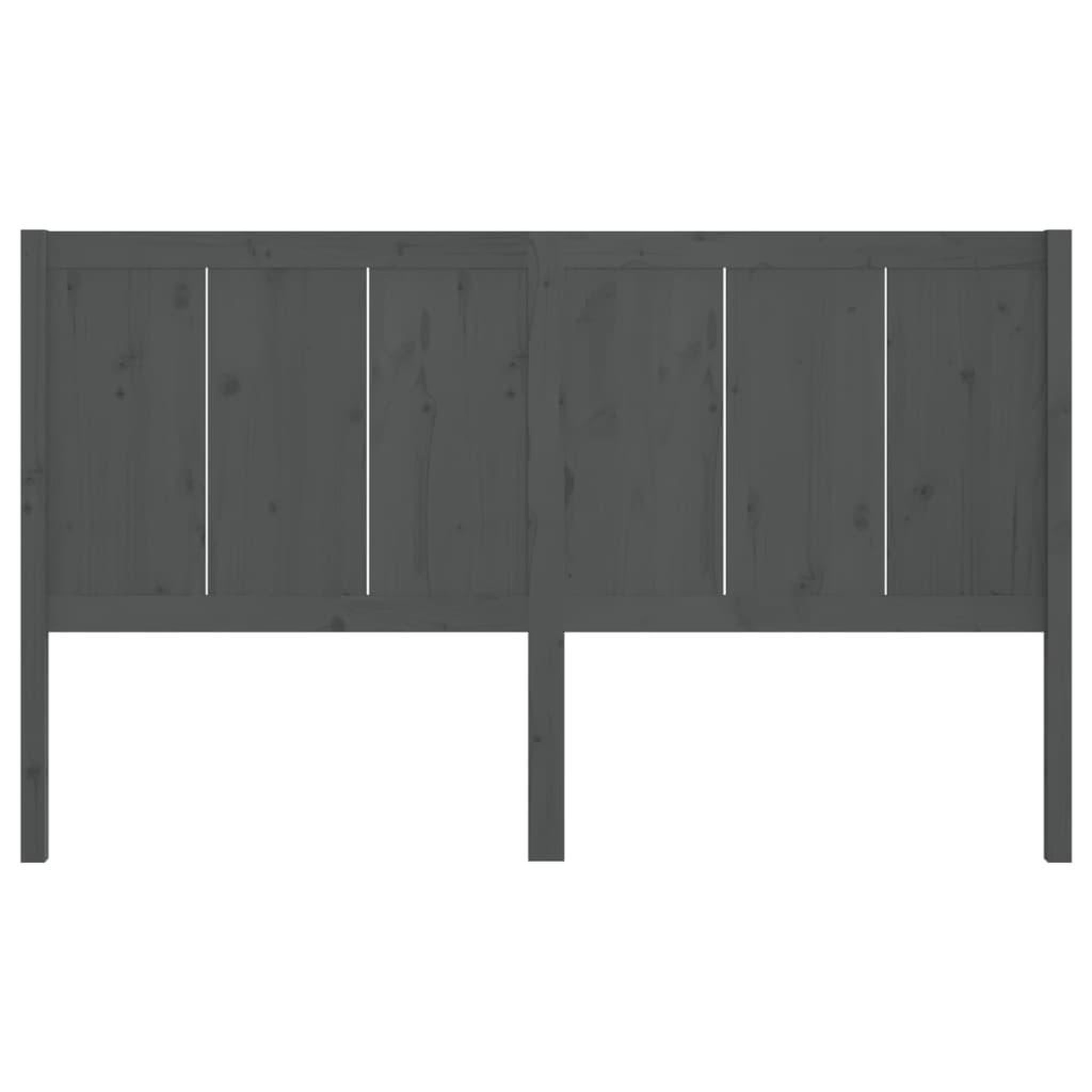 Voir la diapositive 4 : VIDAXL Tete de lit Gris 125,5x4x100 cm Bois massif de pin