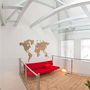 Voir la diapositive 4 : MiMi Innovations MiMi Innovations Decoration carte du monde mural Bois Marron 280x170cm