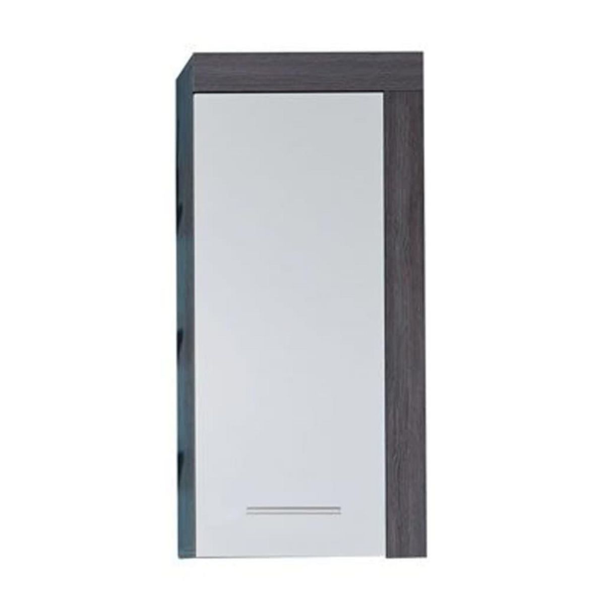 Trendteam Trendteam Armoire murale de rangement Miami blanc et argente fume