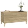 Voir la diapositive 4 : VIDAXL Table basse Chene sonoma 90x44,5x45 cm Bois d'ingenierie