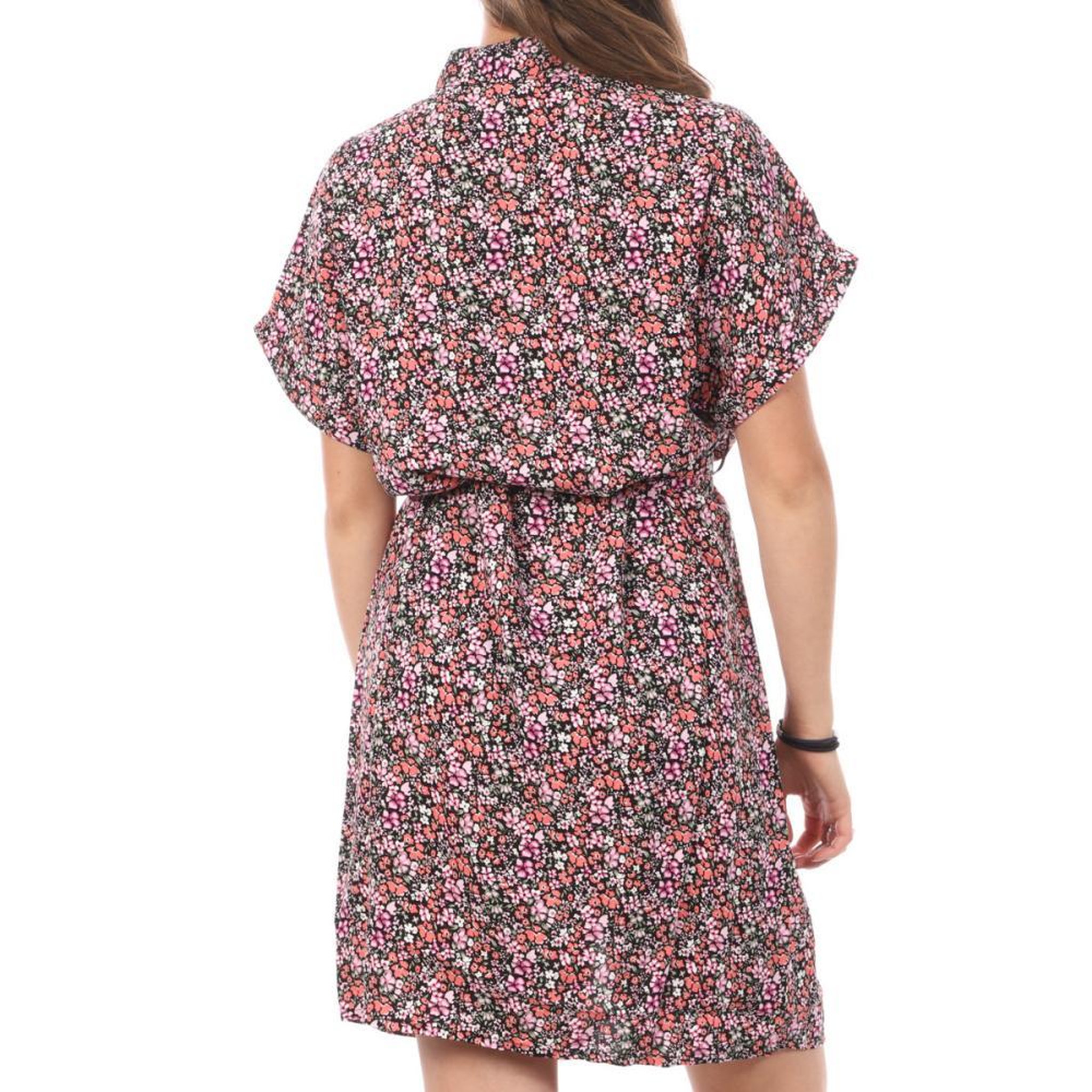 Voir la diapositive 2 : Vero Moda Robe Chemise Rose/Noir Femme Vero Moda Easy