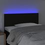 Voir la diapositive 3 : VIDAXL Tete de lit a LED Noir 100x5x78/88 cm Tissu