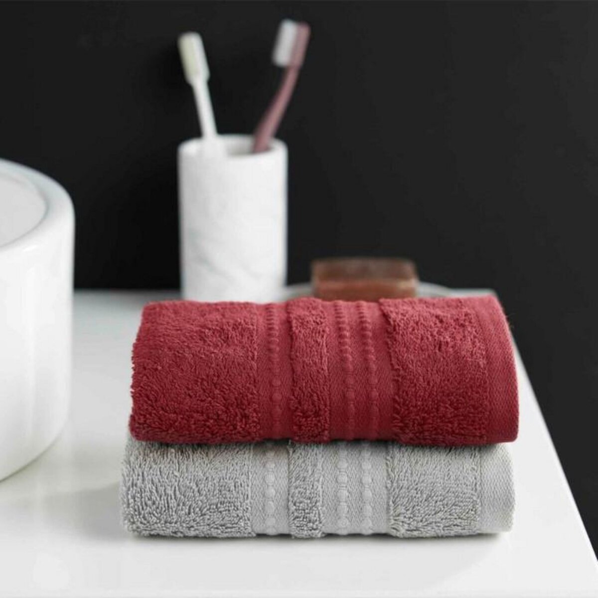 Paris Prix Serviette d'Invité  Excellence  30x50cm Bordeaux