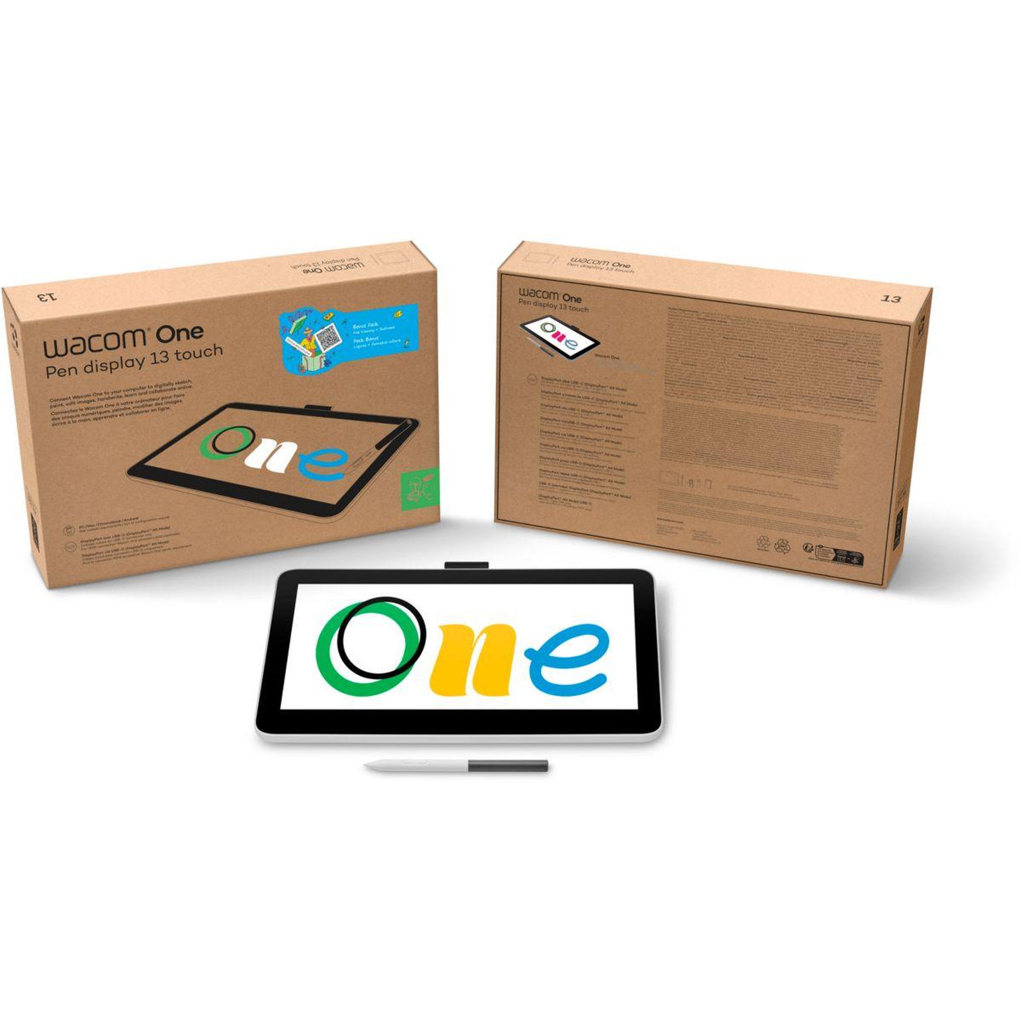 Voir la diapositive 5 : Wacom Tablette graphique Wacom One 13 touch pen display