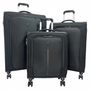 Voir la diapositive 1 : Delsey Lot 3 valises souples Caracas dont une valise cabine 55cm