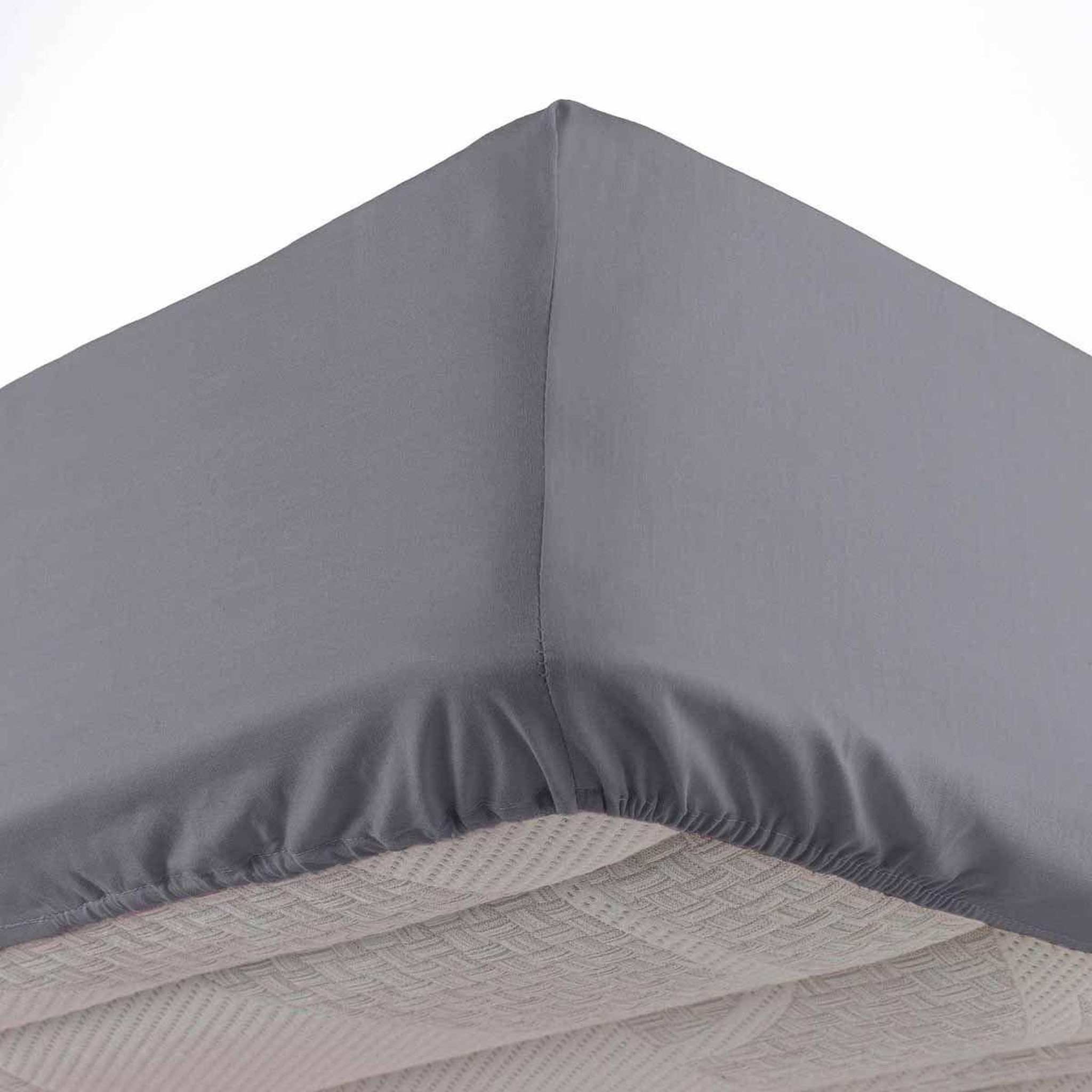 Douceur d'Intérieur Drap housse microfibre  oscar  140x190cm anthracite
