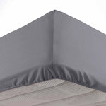 Paris Prix Drap Housse Microfibre  Oscar  140x190cm Anthracite