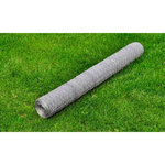 VIDAXL Grillage pour voliere Acier galvanise 25 x 0,75 m Argente