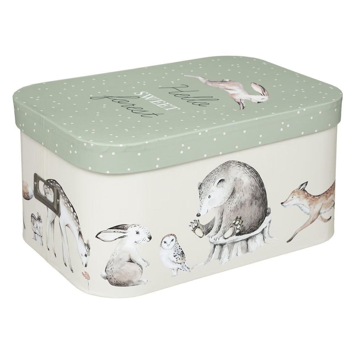 Atmosphera Kids Lot de 3 Boîtes de Rangement  Forêt  36cm Multicolore