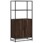 Voir la diapositive 2 : VIDAXL Buffet haut chene marron 68x35x139 cm bois d'ingenierie metal