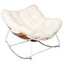 Voir la diapositive 2 : Paris Prix Fauteuil Design  Odin  110cm Naturel & Blanc
