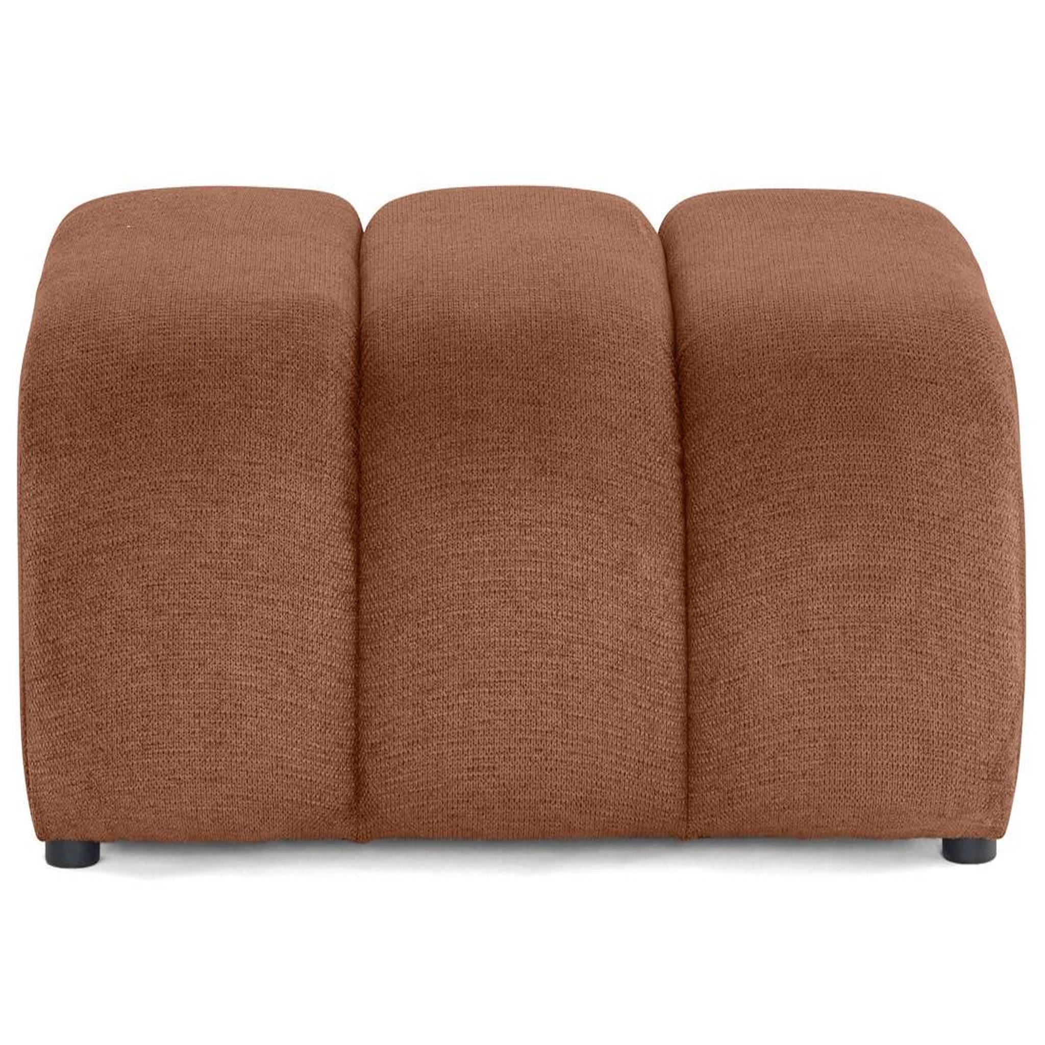 Voir la diapositive 1 : LISA DESIGN Debbie - pouf en tissu texturé