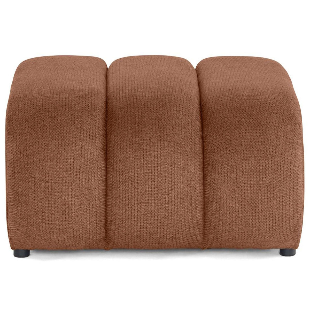 LISA DESIGN Debbie - pouf en tissu texturé