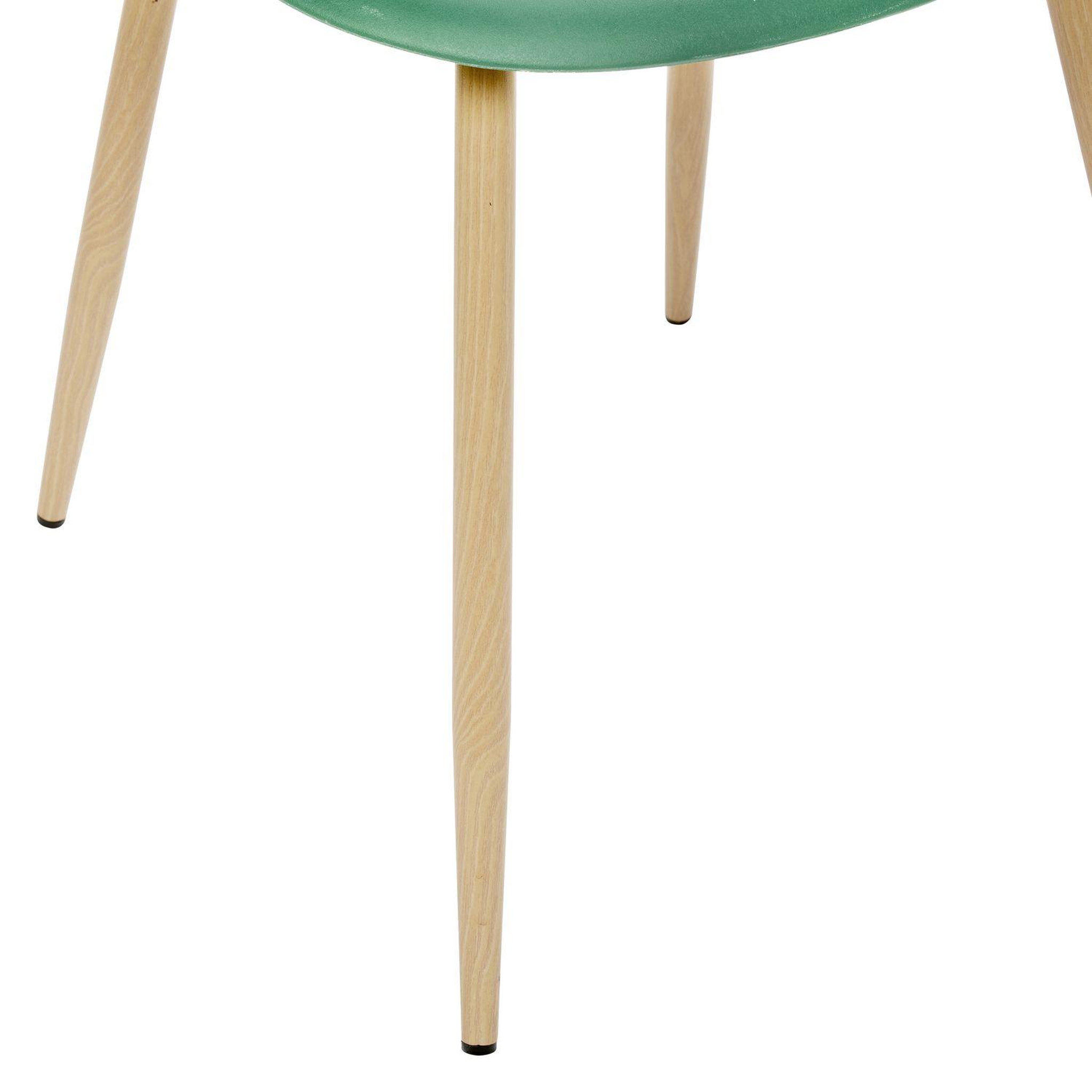 Voir la diapositive 5 : TOILINUX Lot de 6 chaises scandinave et pieds métal effet bois taho