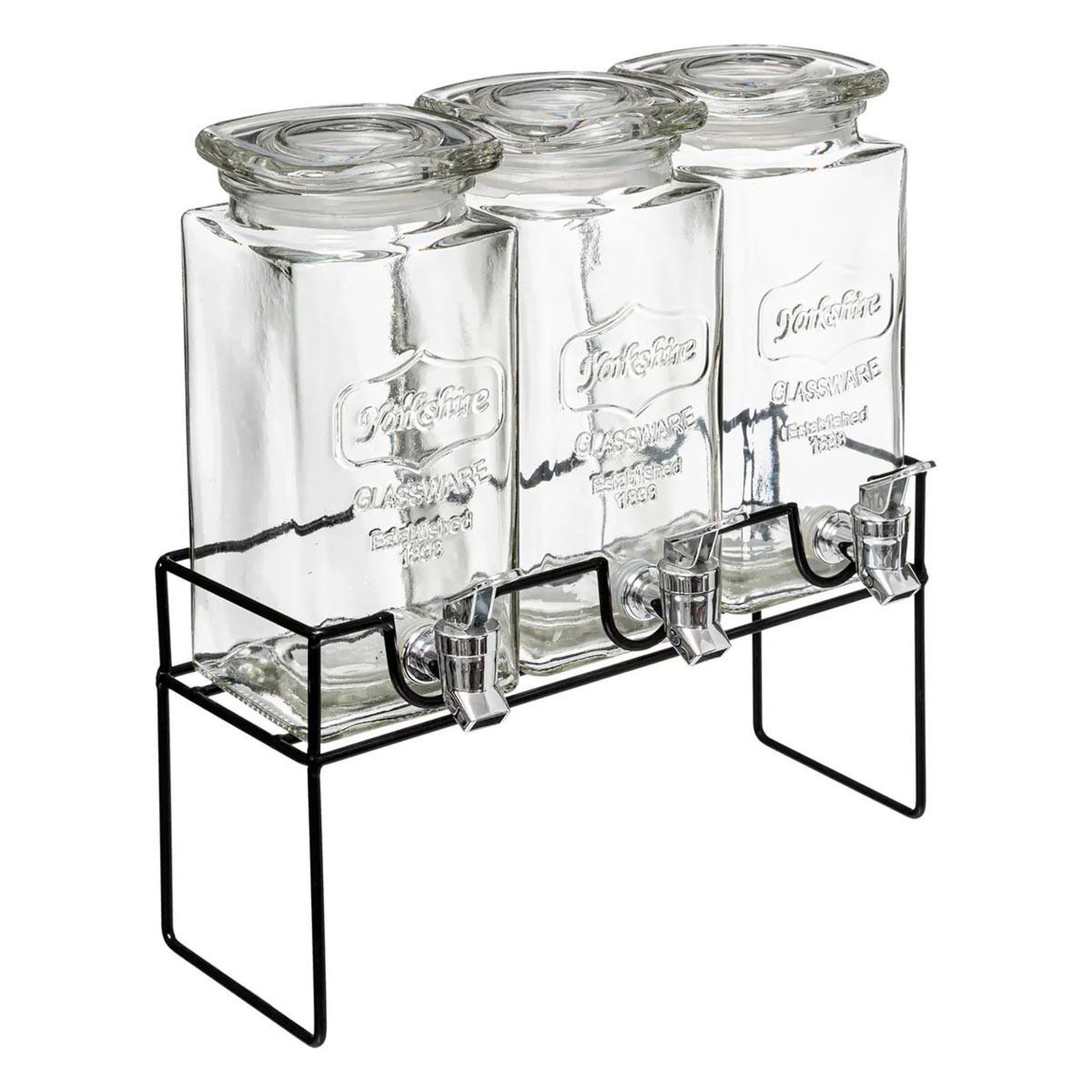SECRET DE GOURMET Distributeur de boisson  modern wood  4,5l transparent
