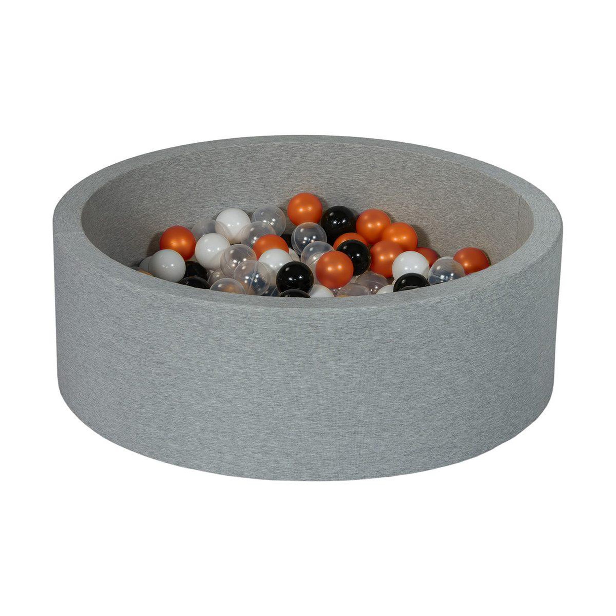 VELINDA Piscine à balles aire de jeu + 200 balles noir, blanc, transparent, orange