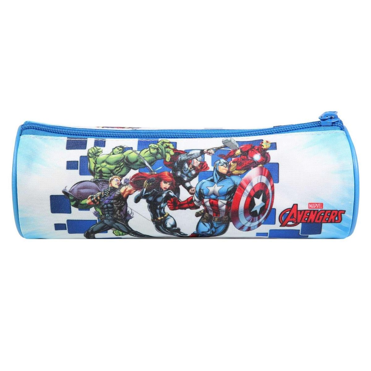 Bagtrotter BAGTROTTER Trousse scolaire ronde Marvel Avengers Bleue