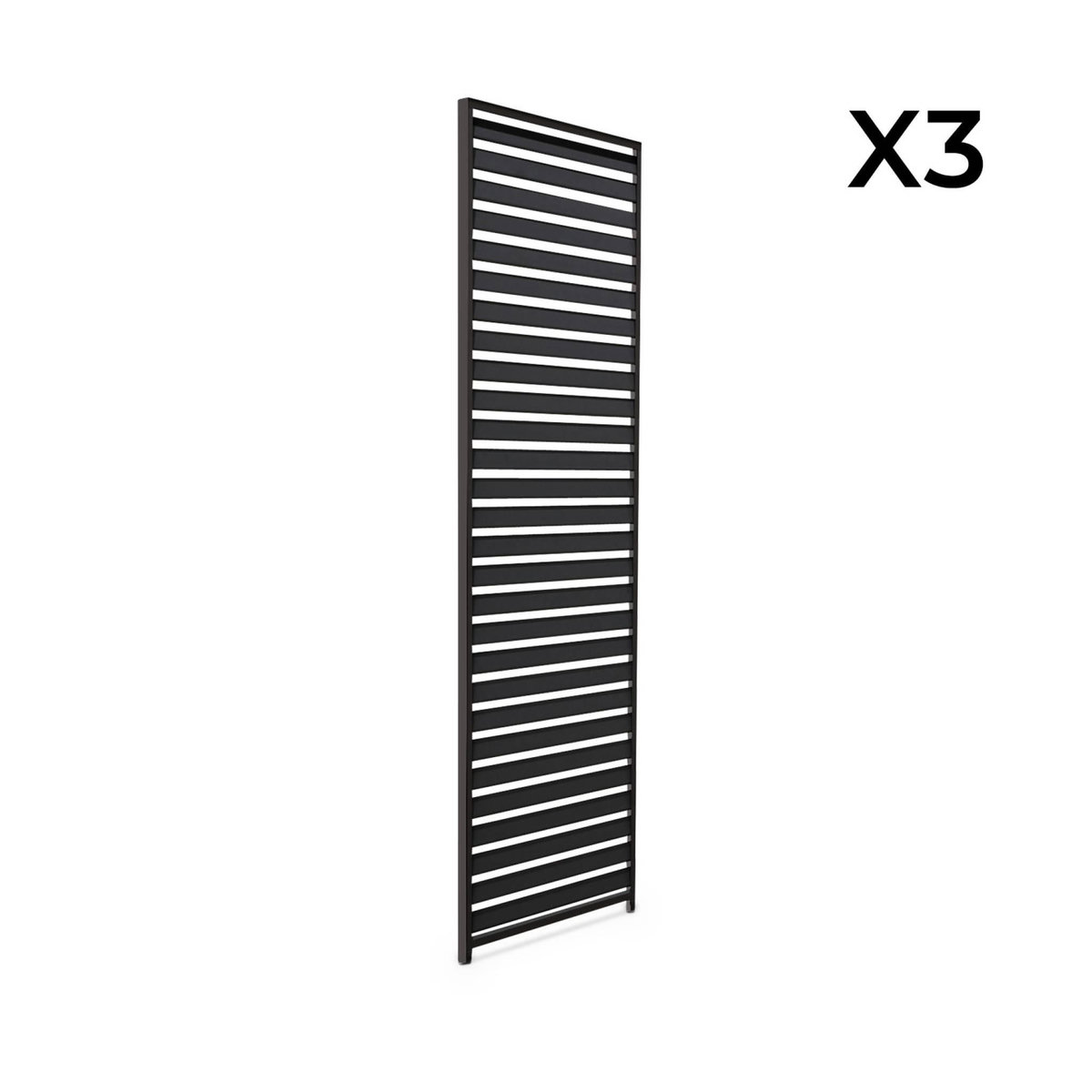 SWEEEK Lot de 3 persiennes 100cm pour pergola bioclimatique aluminium 3x3m V2 4x3m 6x3m Triomphe