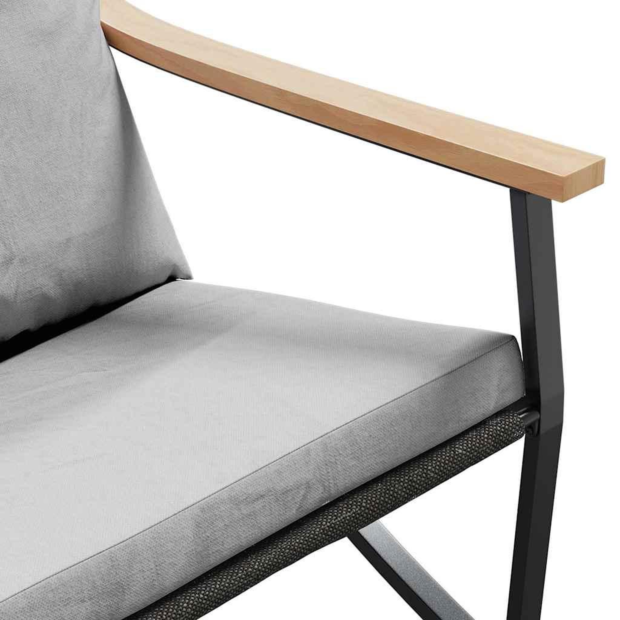 Voir la diapositive 6 : VIDAXL Ensemble de meubles de balcon avec coussins 3 pcs noir acier