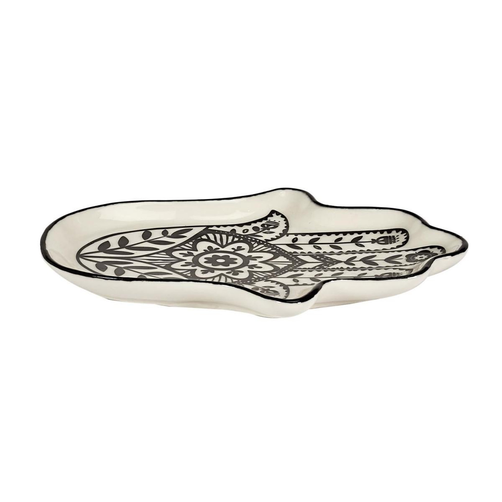 Voir la diapositive 2 : The Home Deco Factory Vide-poche main en céramique  mirage  11cm noir