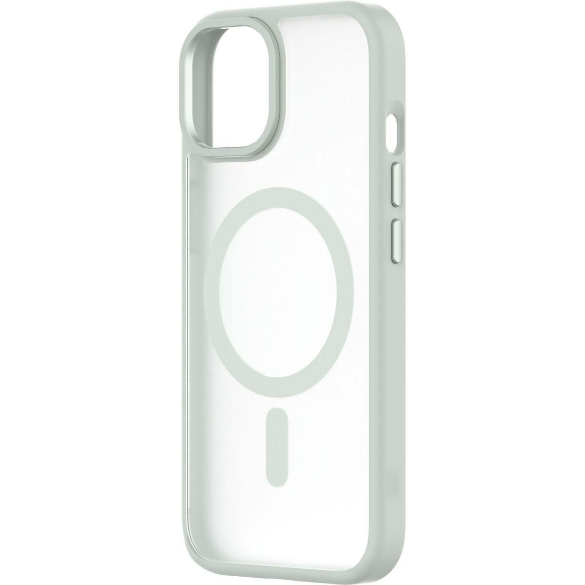 Qdos Coque bumper Iphone 15 Hybrid soft SNAP MagSafe Vert