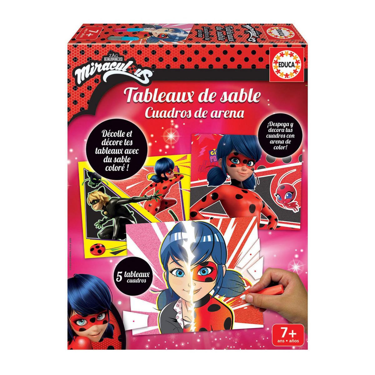 EDUCA Tableau de sable Miraculous Ladybug