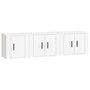 Voir la diapositive 2 : VIDAXL Ensemble de meubles TV 3 pcs Blanc Bois d'ingenierie