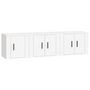 Voir la diapositive 2 : VIDAXL Ensemble de meubles TV 3 pcs Blanc Bois d'ingenierie