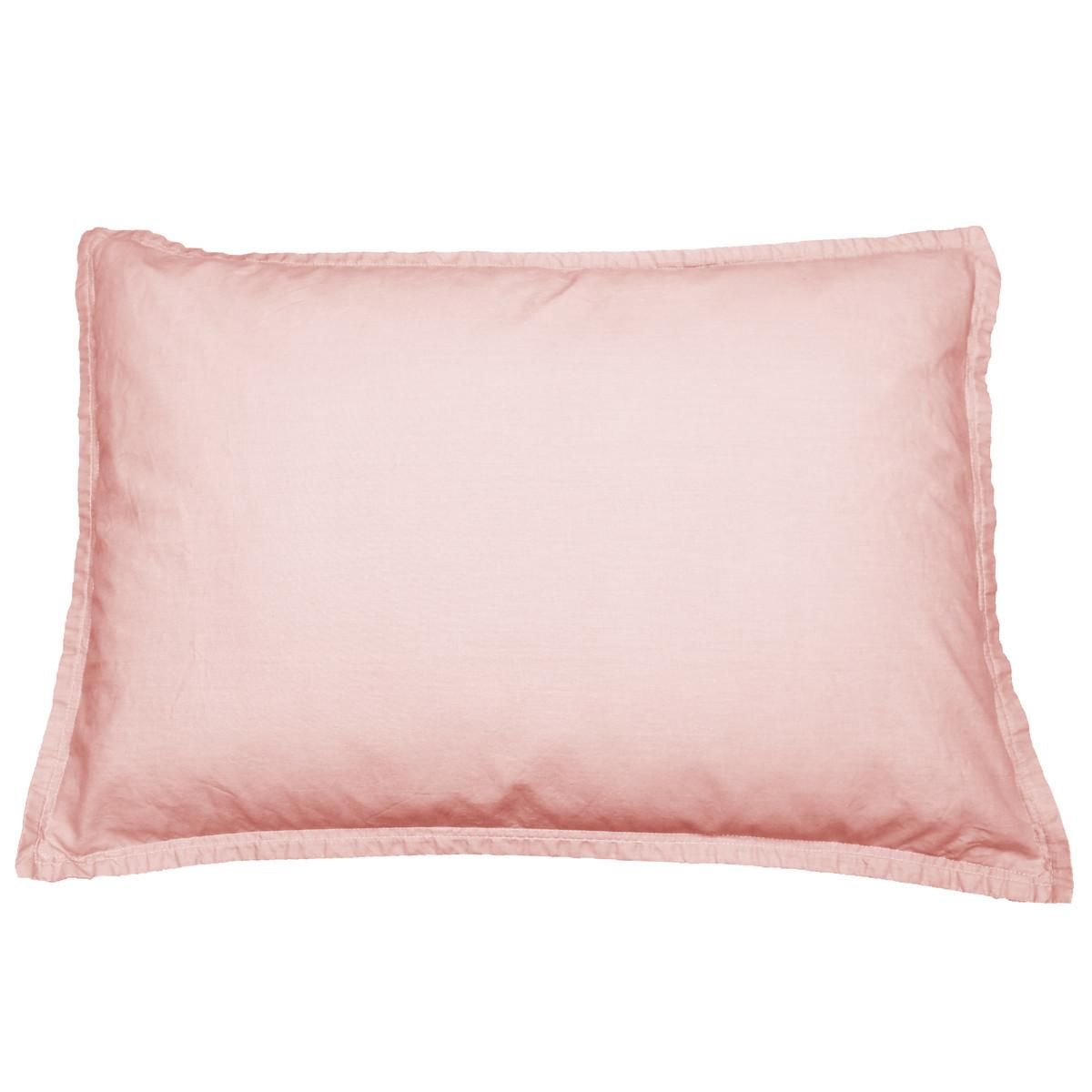 Sensei Maison Lot de 2 taies d'oreiller en percale lavée HOME WASHED
