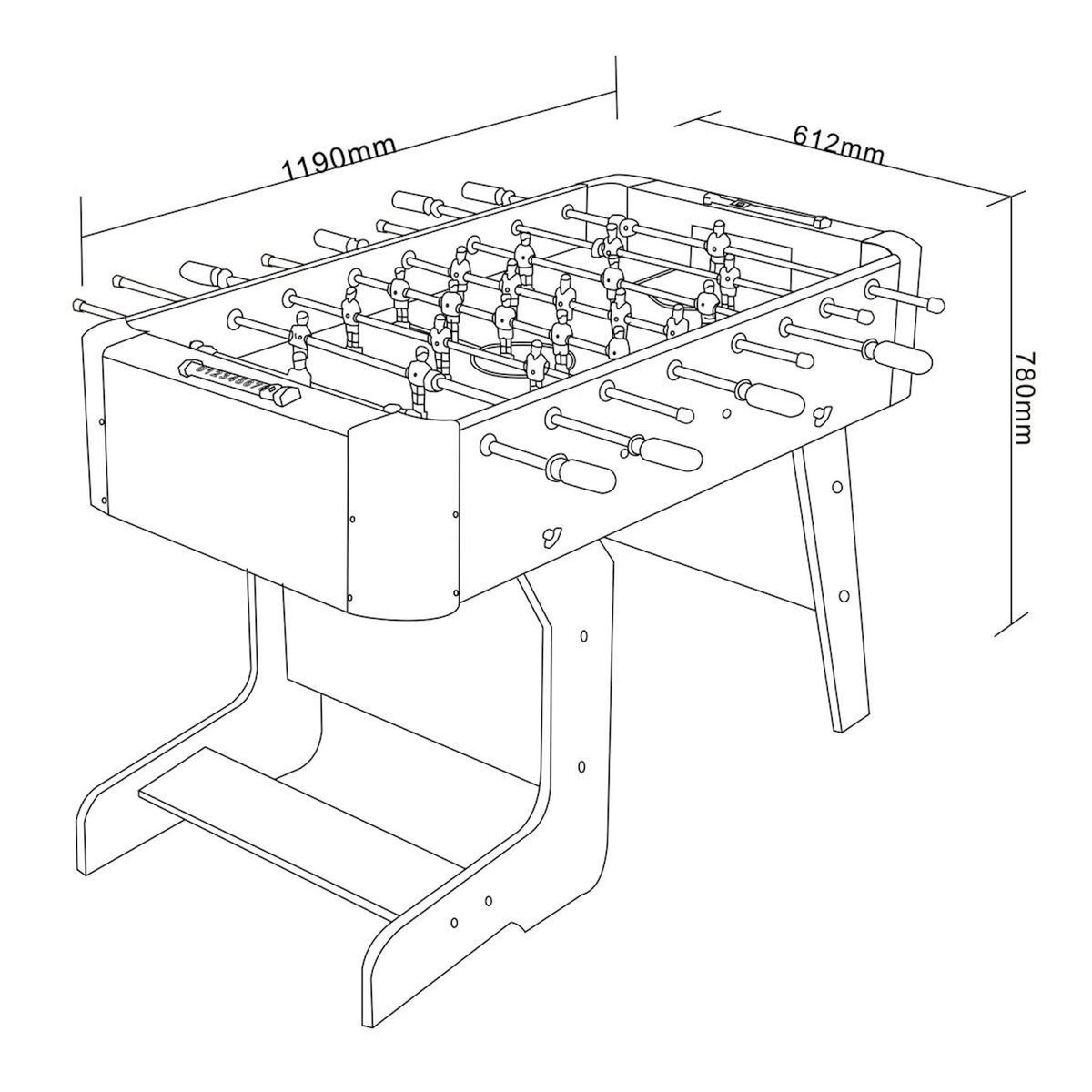 Cougar Babyfoot pliant  Around The World noir
