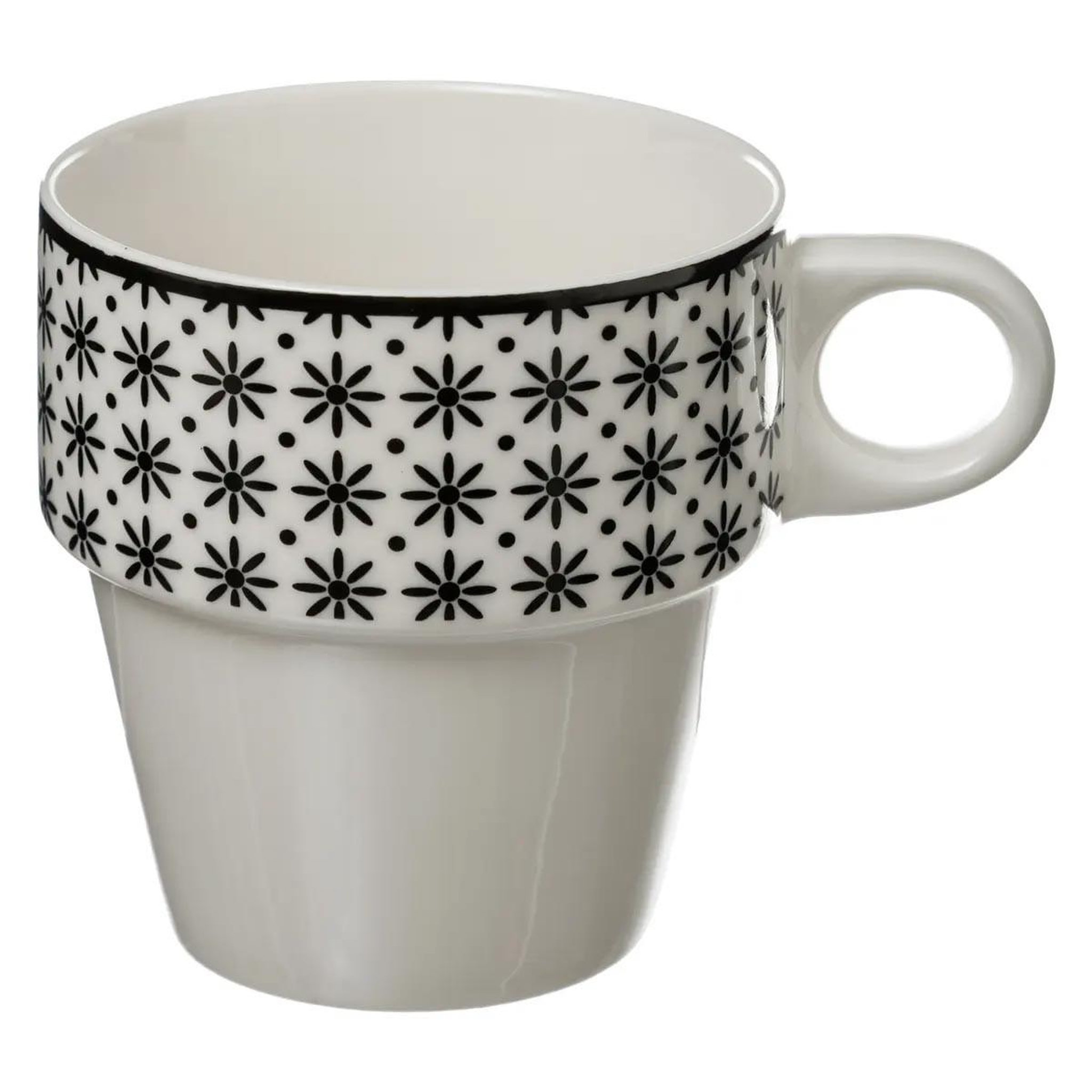 Voir la diapositive 5 : SECRET DE GOURMET Lot de 4 mugs sur rack  bohemia  26cl blanc