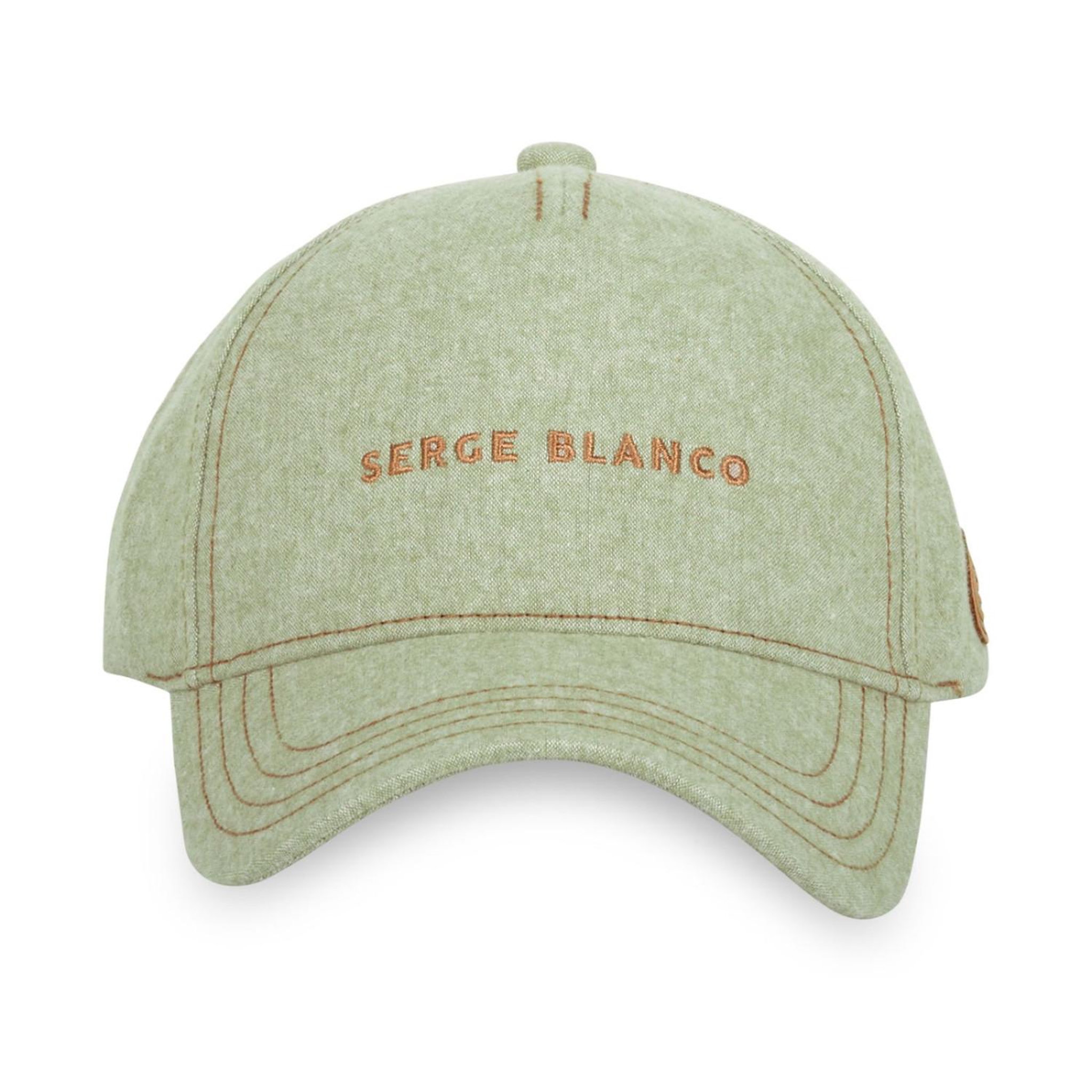 Voir la diapositive 2 : SERGE BLANCO Casquette Baseball homme chambray effet denim Jean