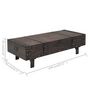 Voir la diapositive 6 : VIDAXL Table basse contreplaque style vintage 120x55x35 cm