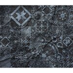 HABITABLE Crédence adhésive en alu imitation Ardoise - L. 70 x l. 60 cm - Noir