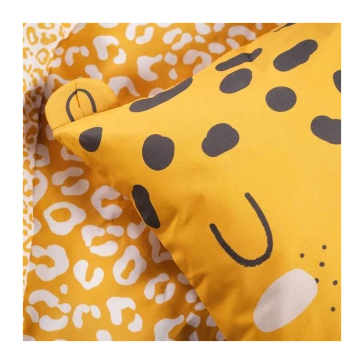 Today Parure de lit enfant TODAY Funny - 140x200 cm - 100% Coton - imprimé léopard