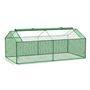 Voir la diapositive 1 : OUTSUNNY Mini serre de jardin serre à tomates 1,8L x 0,9l x 0,7H m métal thermolaqué PE haute densité fenêtre moustiquaire intégrées vert