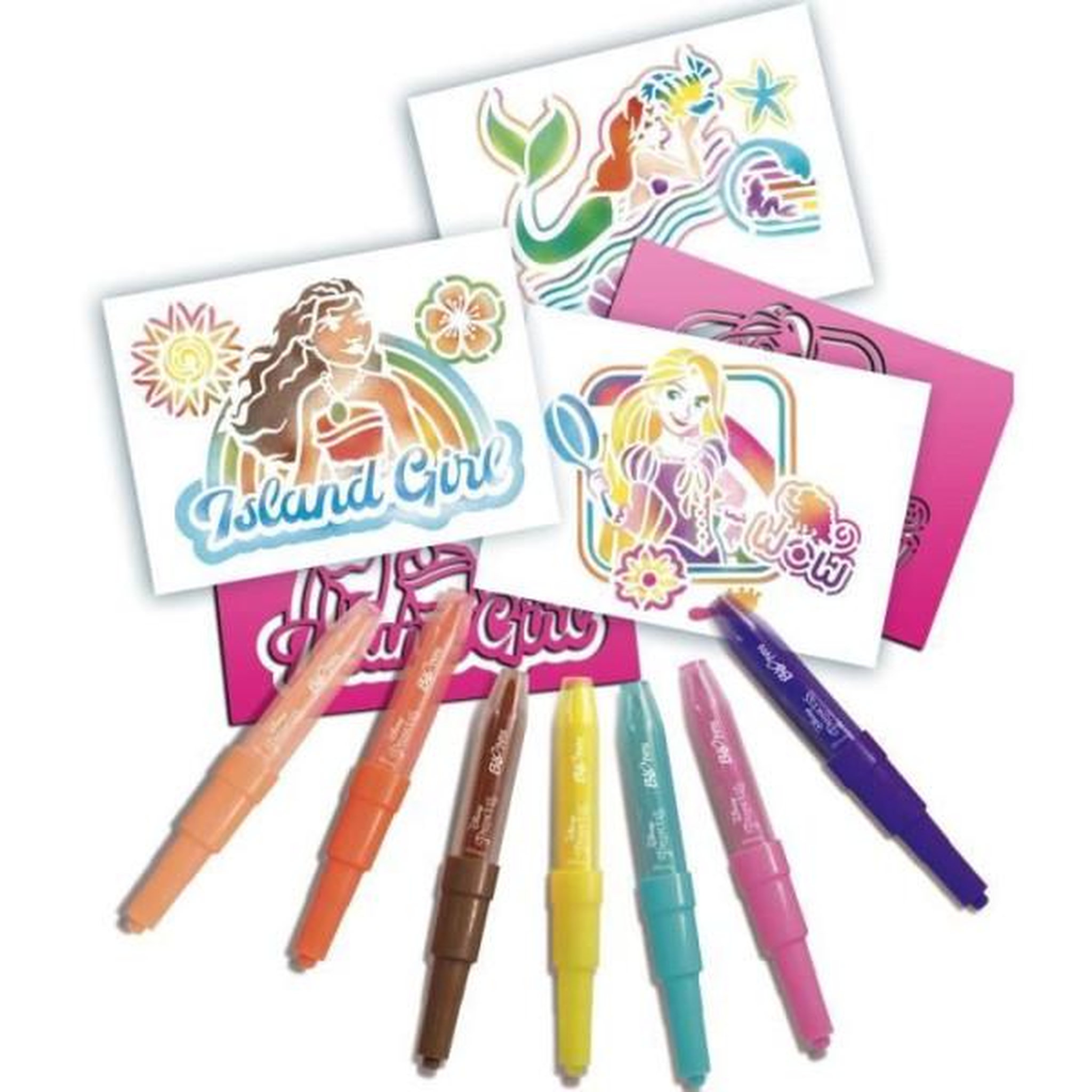 LANSAY Blopens - LANSAY - Disney Princess - 7 pochoirs - Des 5 ans