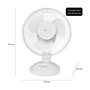 Voir la diapositive 3 : CLATRONIC Ventilateur De Table Blanc Vl 3601 Clatronic